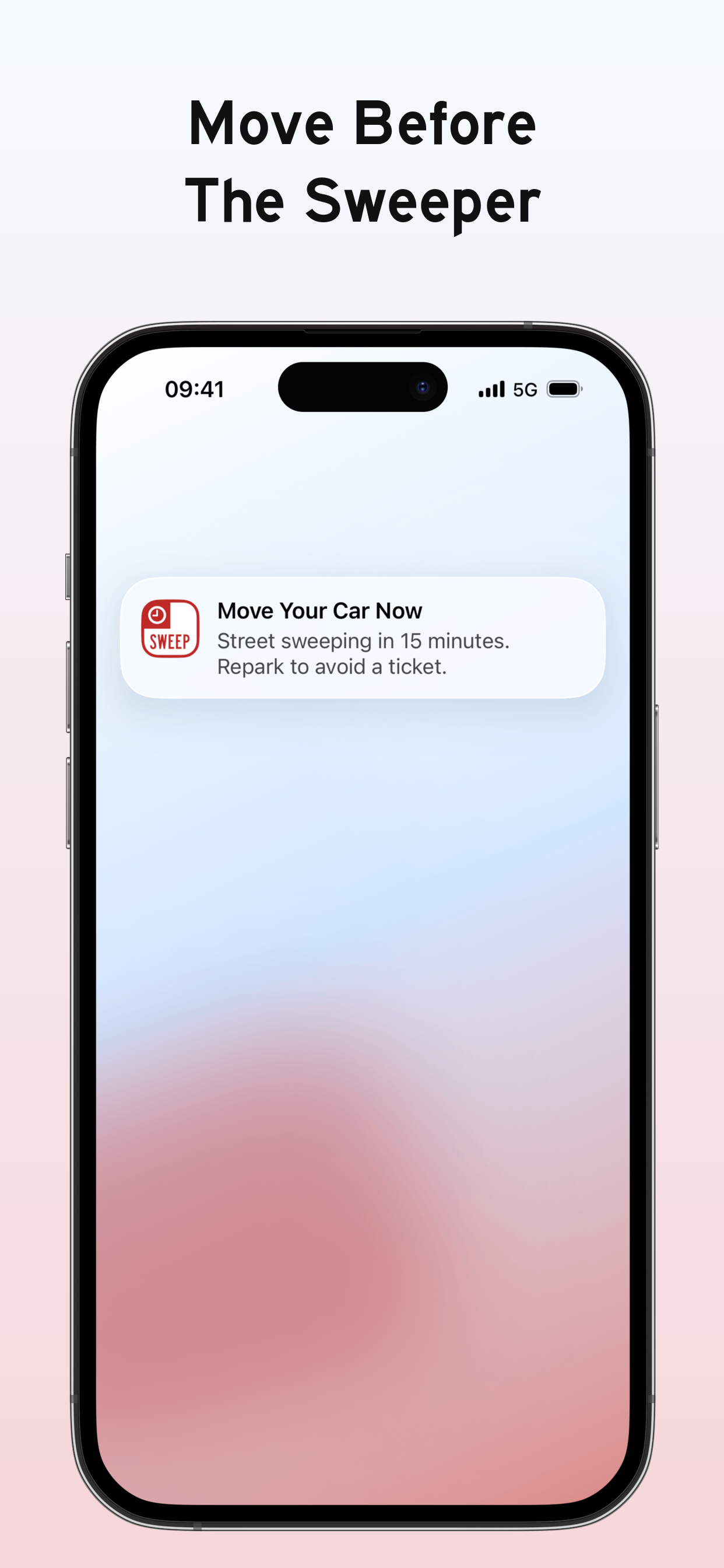 Move before the sweeper notification in Sweep Alarm